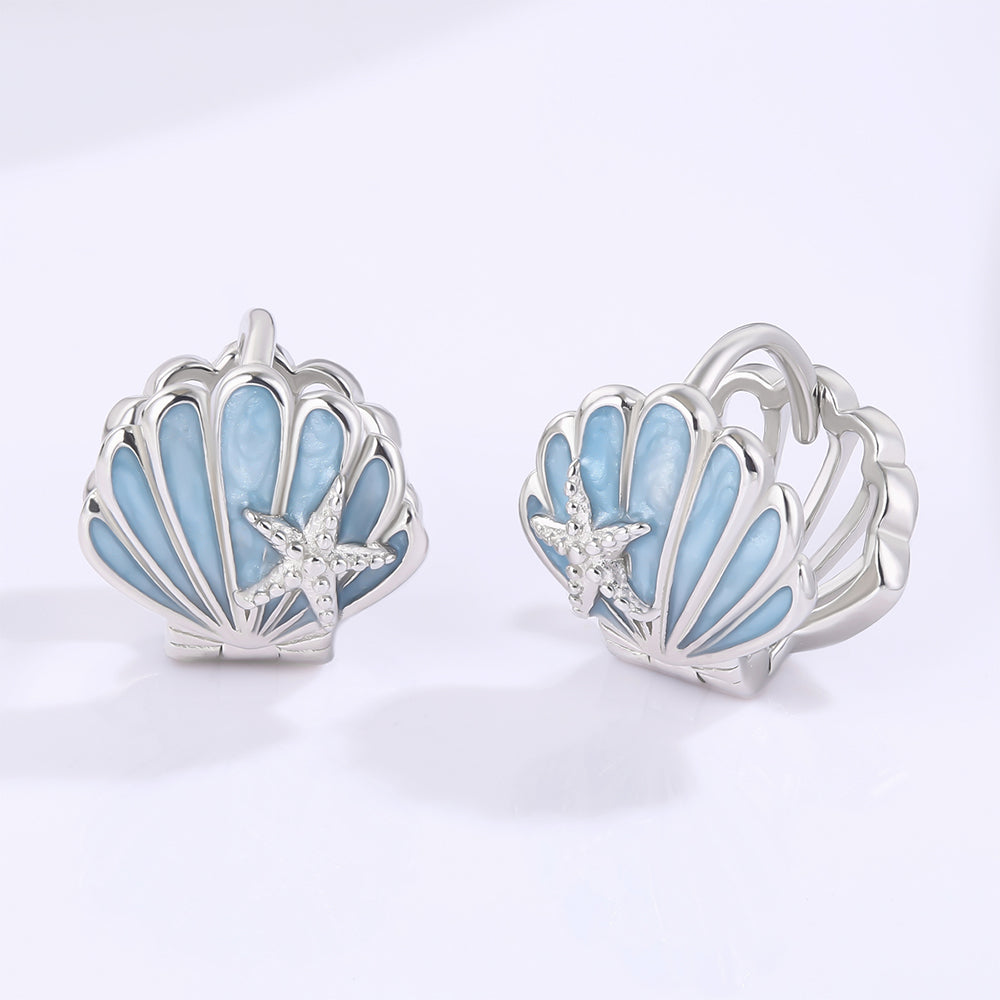 Pozlátené Zliatinové Náušnice s Modrým Emporia® Krištáľom