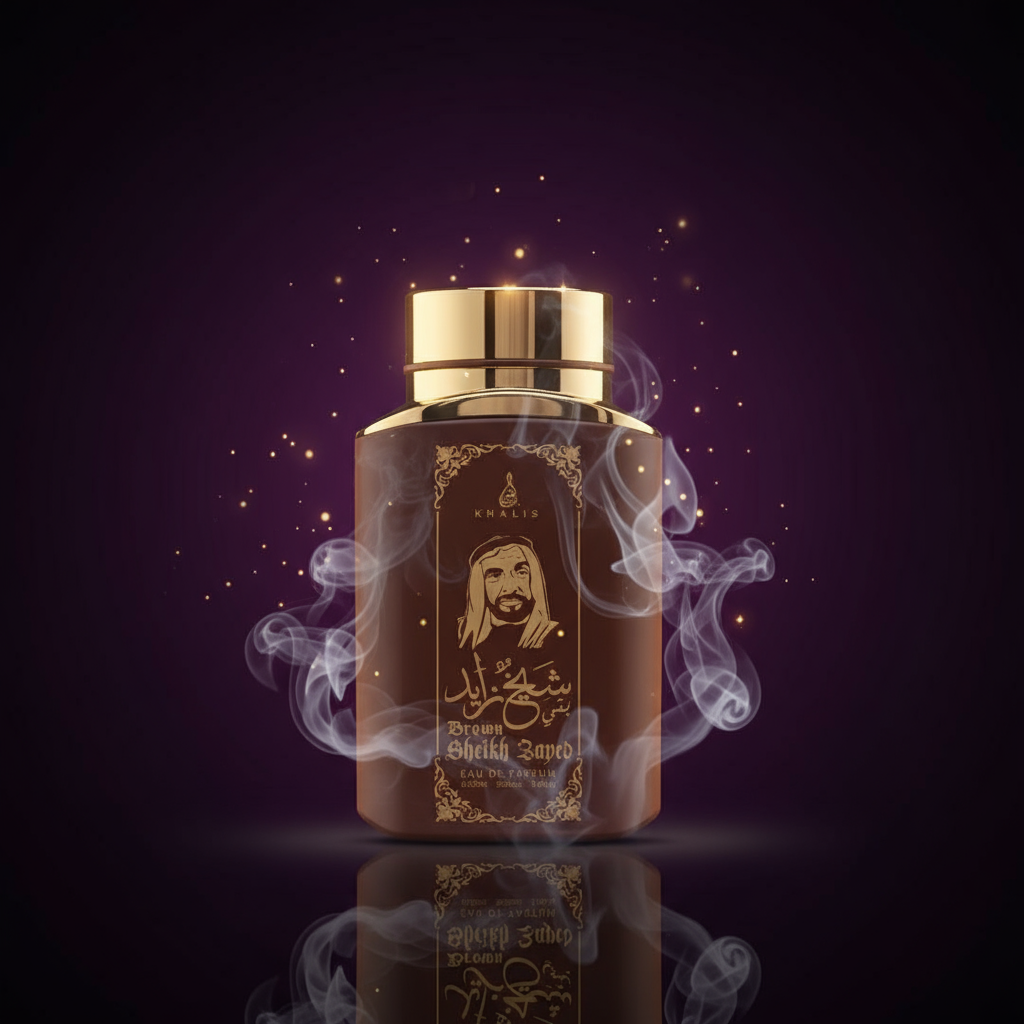 100 ml Eau de Perfume SHEIKH ZAYED BROWN Oudová a Vanilková vôňa pre Mužov