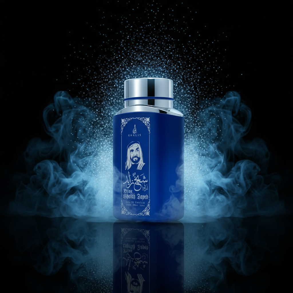100 ml Eau de Perfume SHEIKH ZAYED BLUE Pižmová Oudová Vôňa pre Mužov