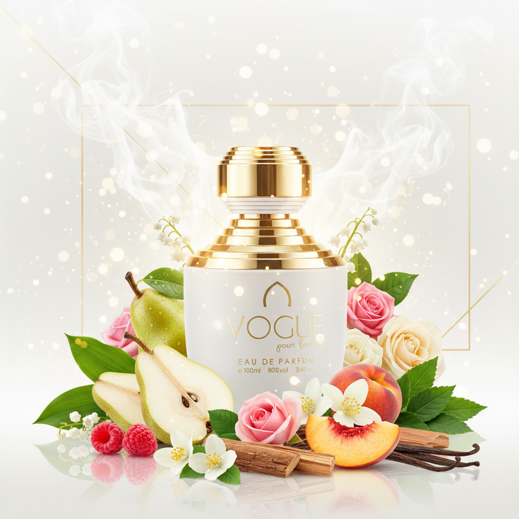100 ml Eau de Perfume VOGUE Ovocná Kvetinová Pižmová Vôňa pre Ženy