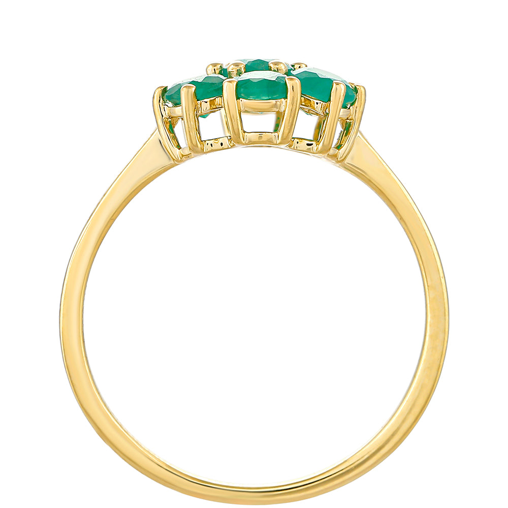 Zlatý Prsteň s Brazílskym Smaragdom