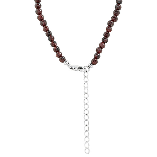 Strieborný Náhrdelník s Granátom