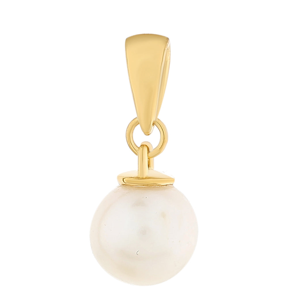 Pozlátený Strieborný Prívesok s Barokovou Sladkovodnou Kultivovanou Perlou