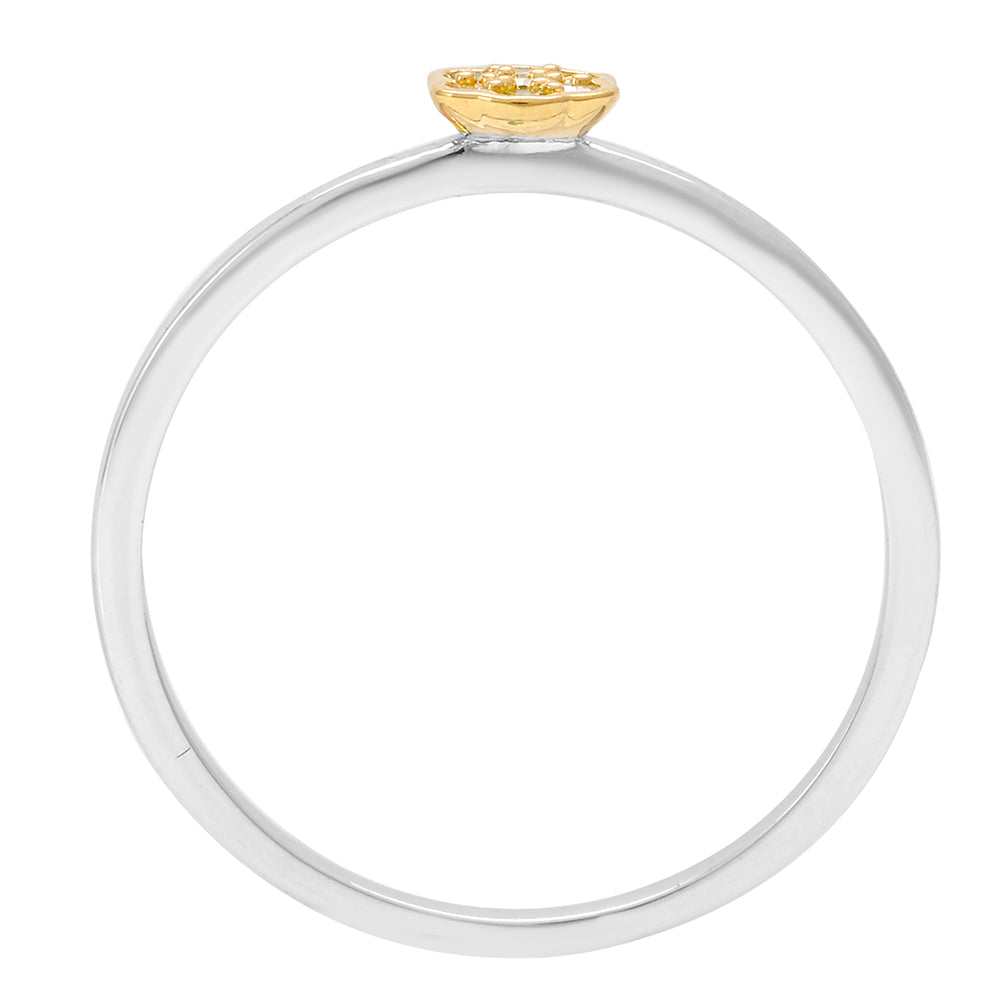 Strieborný Prsteň s Verónsky zelený diamantom