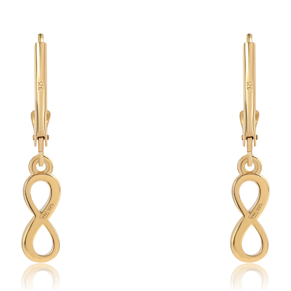 Pozlátené Strieborné Náušnice s Modrým Diamantom