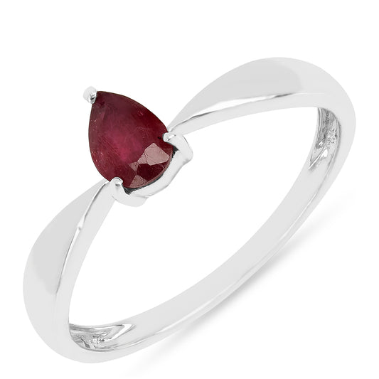 Strieborný Prsteň s Thajským Rubínom