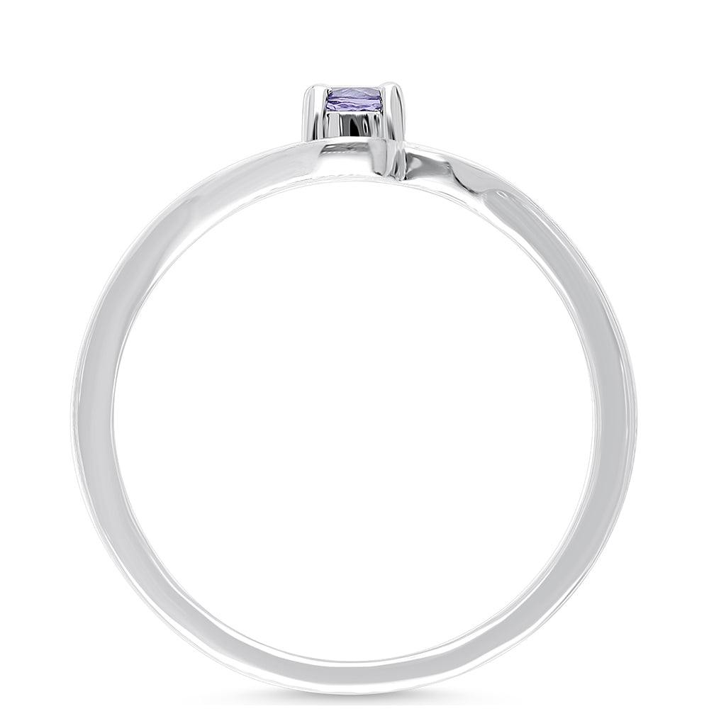 Strieborný Prsteň s Tanzanitom