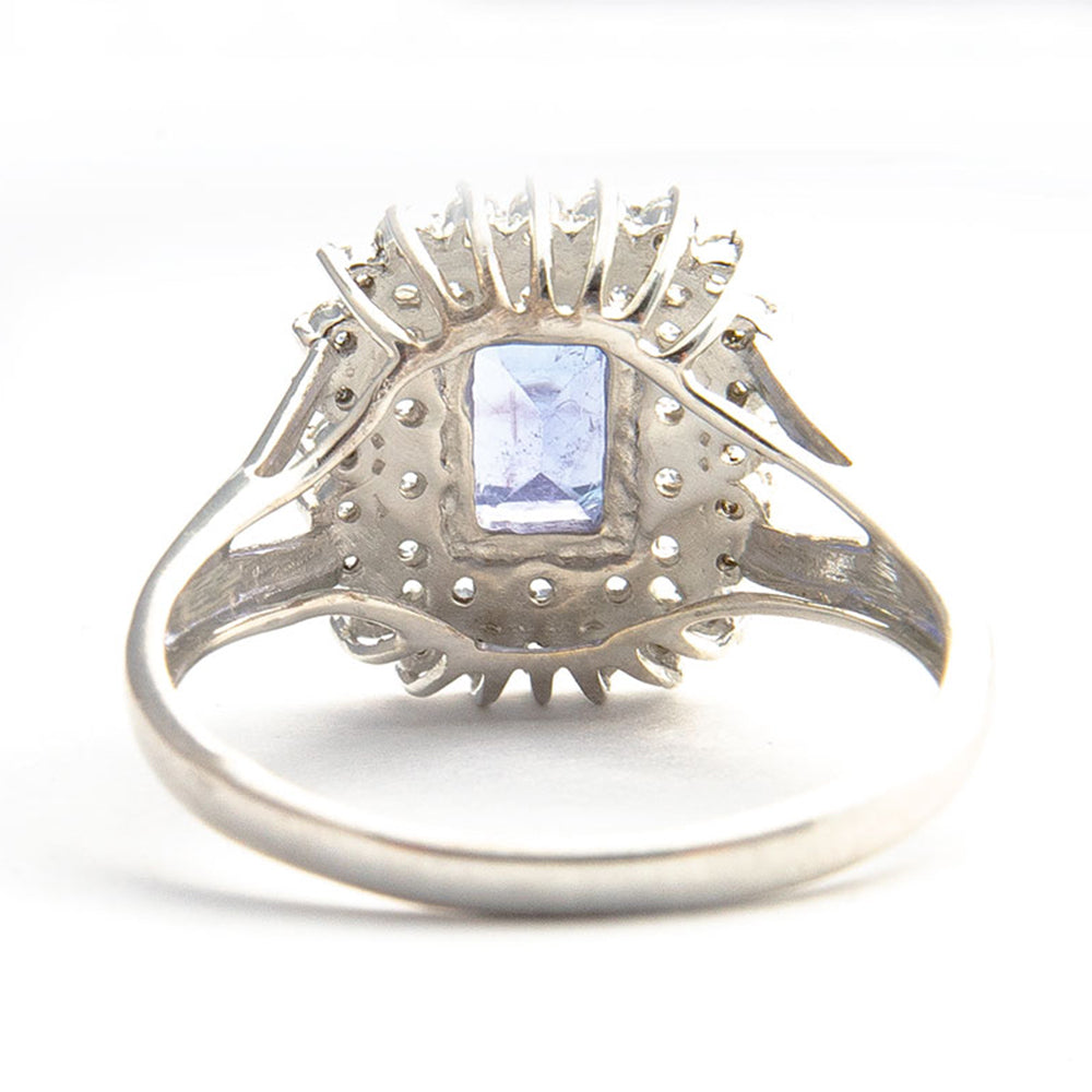 Strieborný Prsteň s AAA Tanzanitom