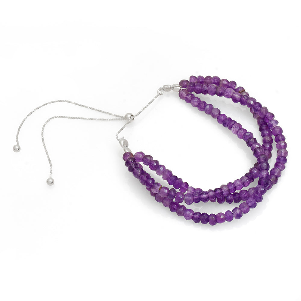 Strieborný Náhrdelník s Brazílskym Ametystom