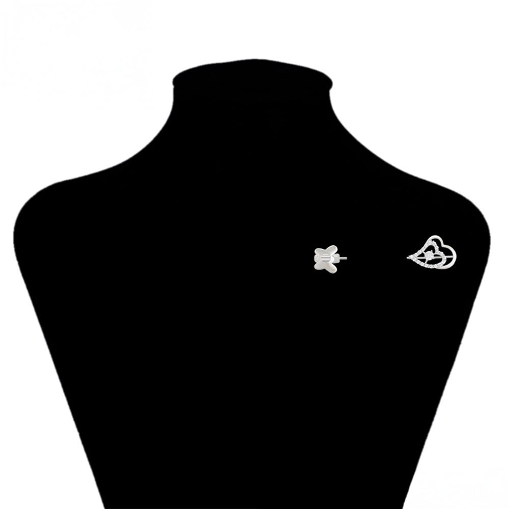 Pozlátený Zliatinový Brošňa s Bielym Emporia® Krištáľom