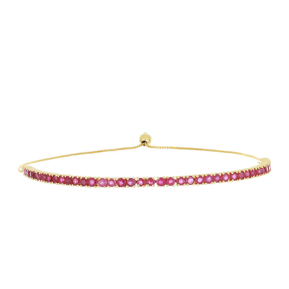 Zlatý Náramok s Madagaskarským Rubínom