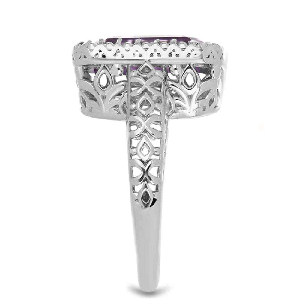 Strieborný Prsteň s Ametystom z Vera Cruz