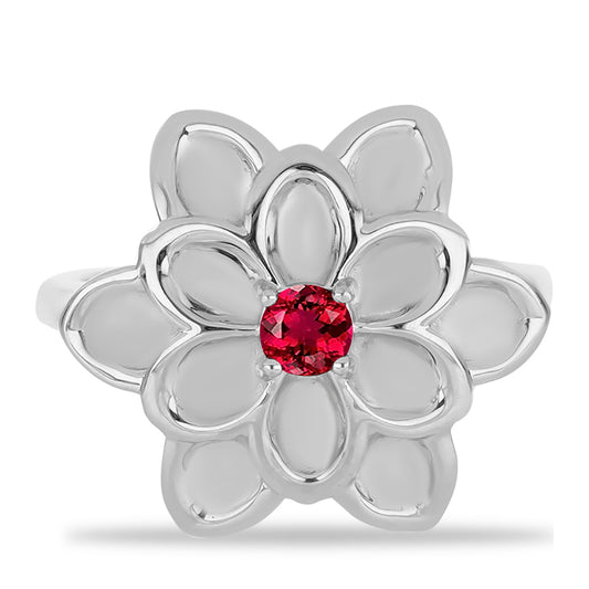 Strieborný Prsteň s Rubellitom z Cruzeira