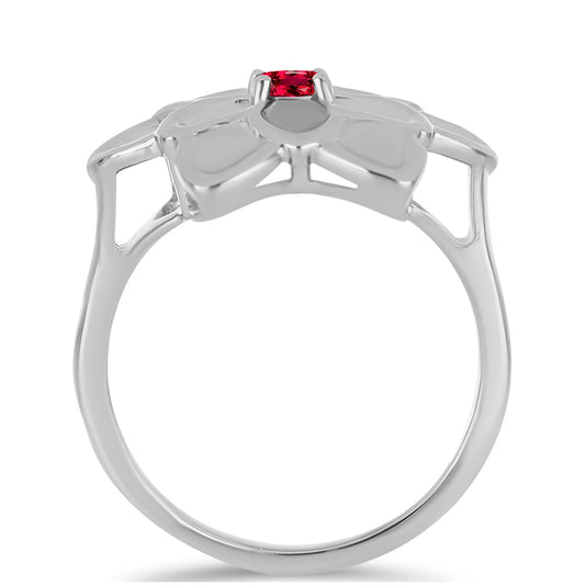 Strieborný Prsteň s Rubellitom z Cruzeira