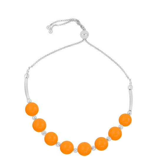 Strieborný Náramok s so Žltým Nefritom