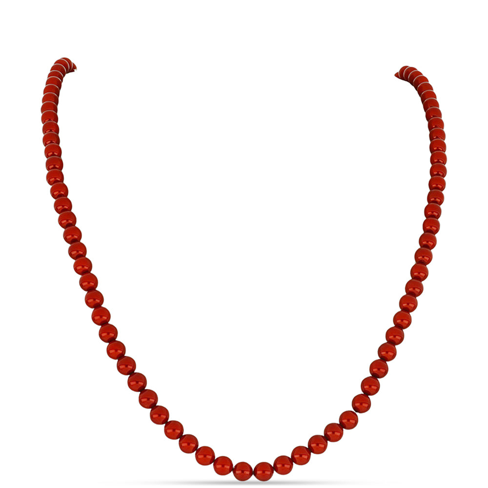 Nugetový Náhrdelník s Červená sladkovodná perlou