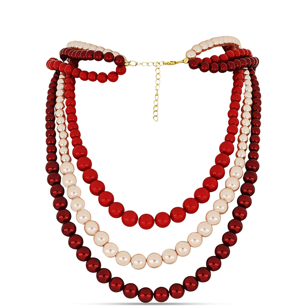 Pozlátený Strieborný Náhrdelník s Broskyňovou Perlou