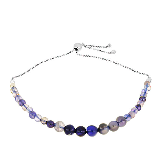 Strieborný Náramok s Iolitom