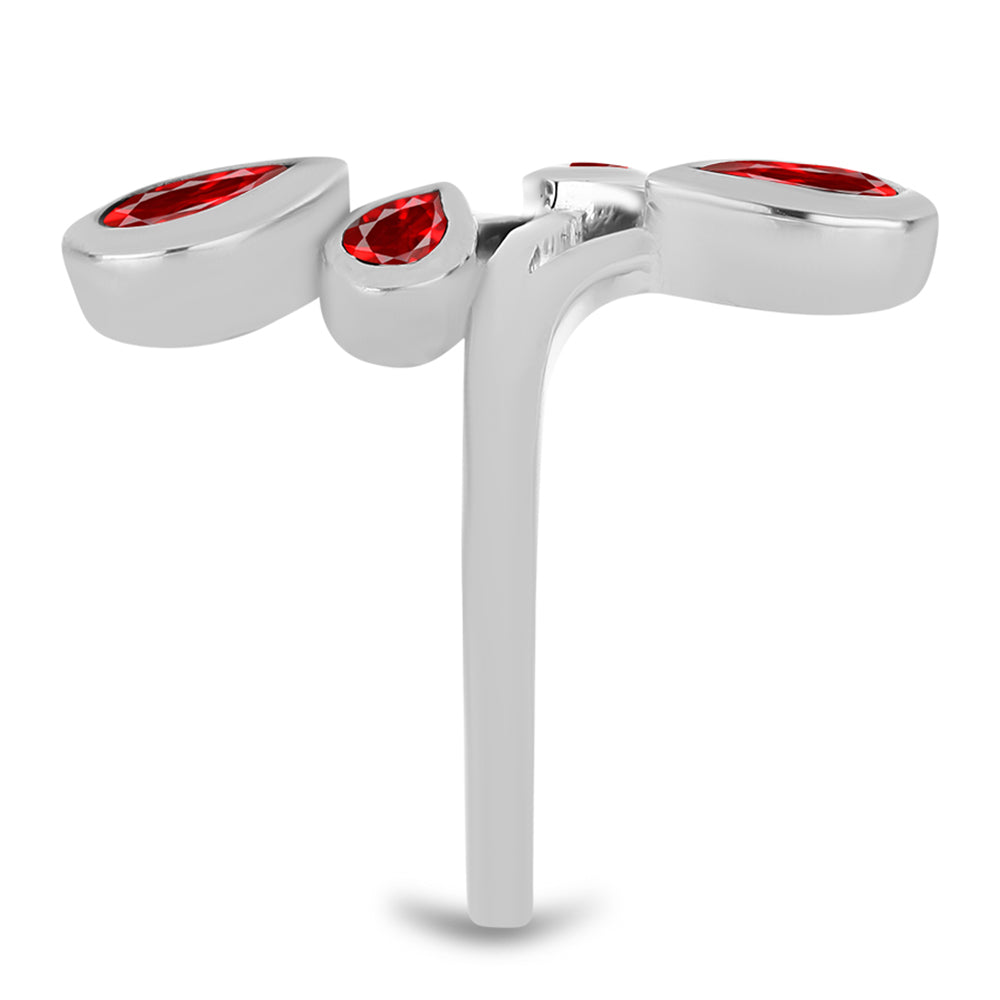 Strieborný Prsteň s Červeným Achátom