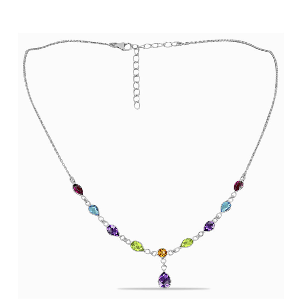 Strieborný Náhrdelník s Marockým Ametystom