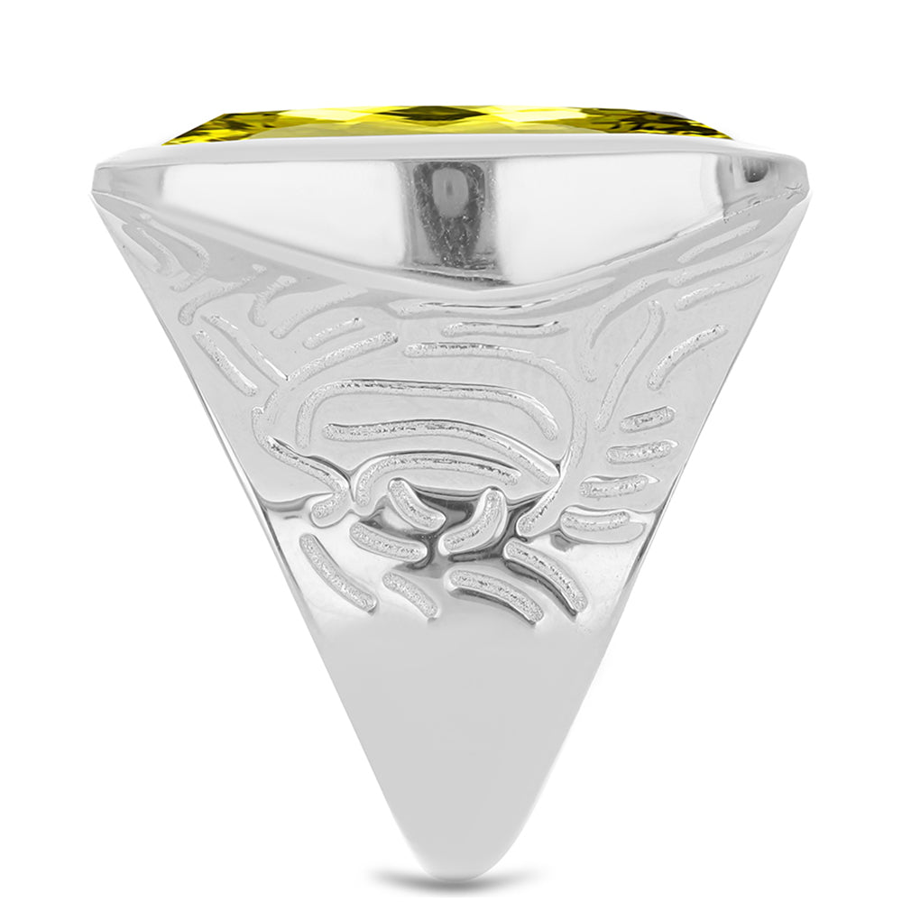 Strieborný Prsteň s Citrónovým Topásom