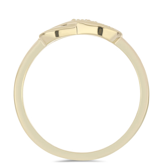 Pozlátený Strieborný Prsteň s Fialovým Diamantom