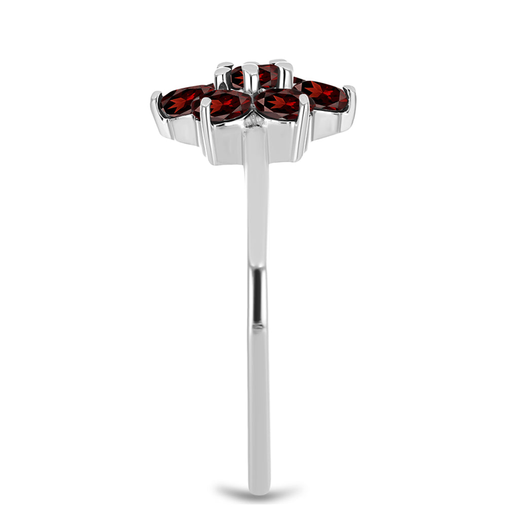 Strieborný Prsteň s Bartonským Granátom