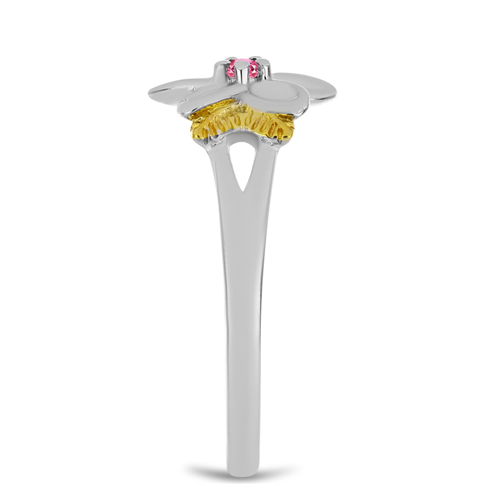 Strieborný Prsteň s Ružovým Turmalínom z Pelmadulla