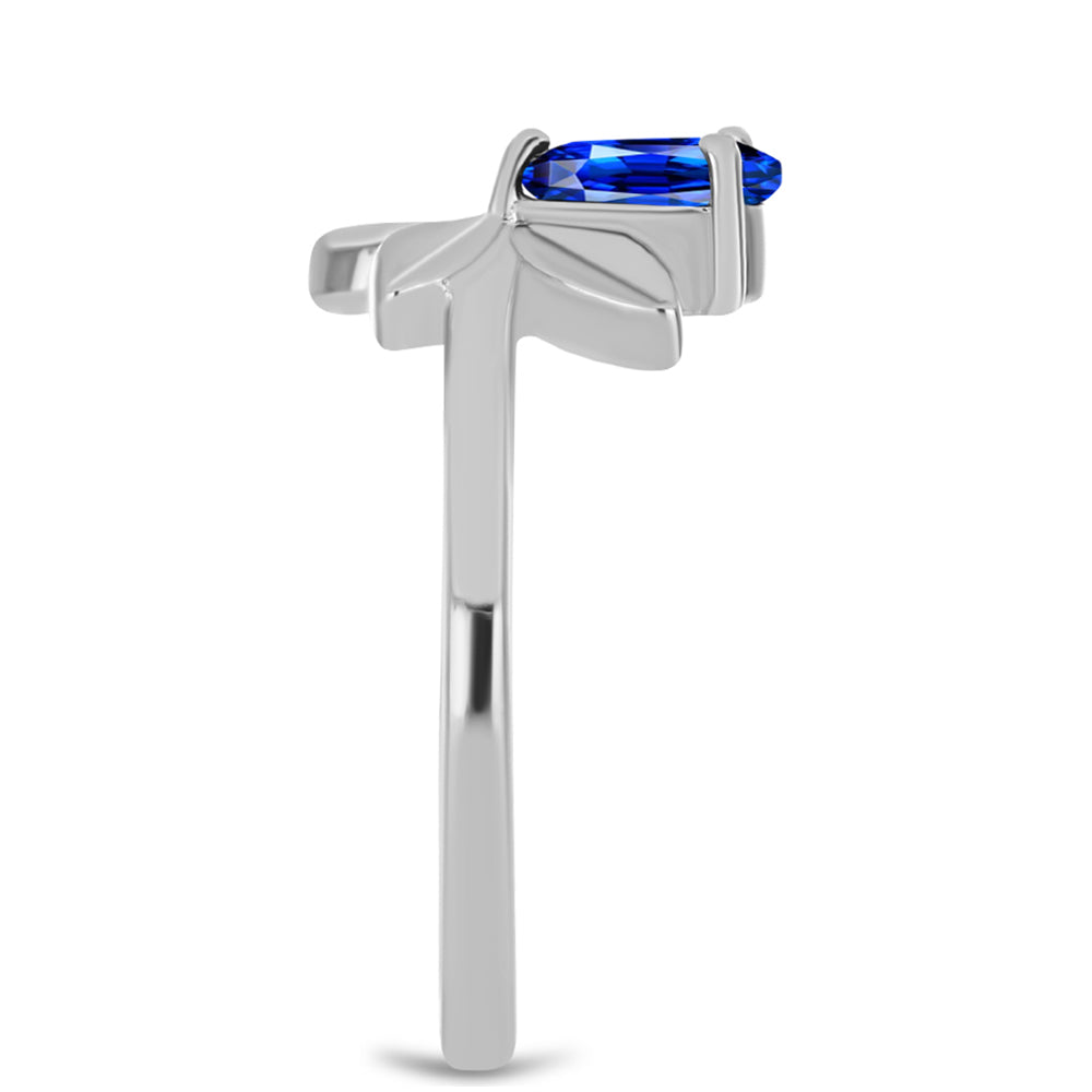 Strieborný Prsteň s Austrálskym Modrým Zafírom
