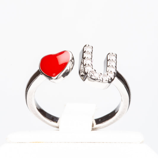 Pozlátený Zliatinový Prsteň s Červeným Emporia® Krištáľom