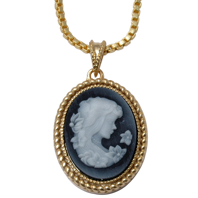 Pozlátený Zliatinový Cameo Prívesok s Emporia Krištáľom