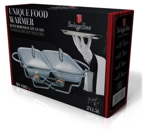 Berlinger Haus Ohrievacia miska vyrobená z tepelne odolného skla s vekom, 2 * 1,5 l