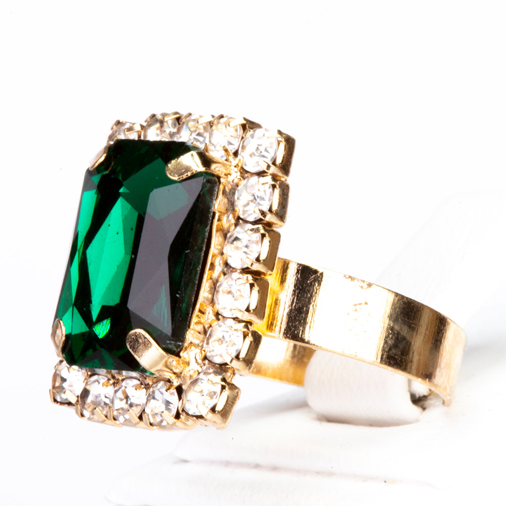 Pozlátený Zliatinový Hodinky s Modrým Emporia® Krištáľom (Náhrdelník+Náušnice+Náramok+Prívesok)