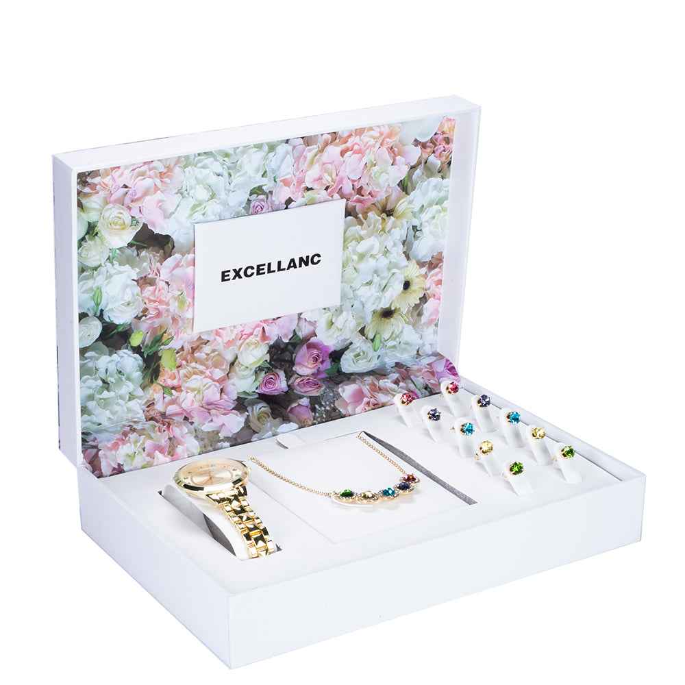 Zliatina Sada s Viacfarebným Emporia® Krištáľom