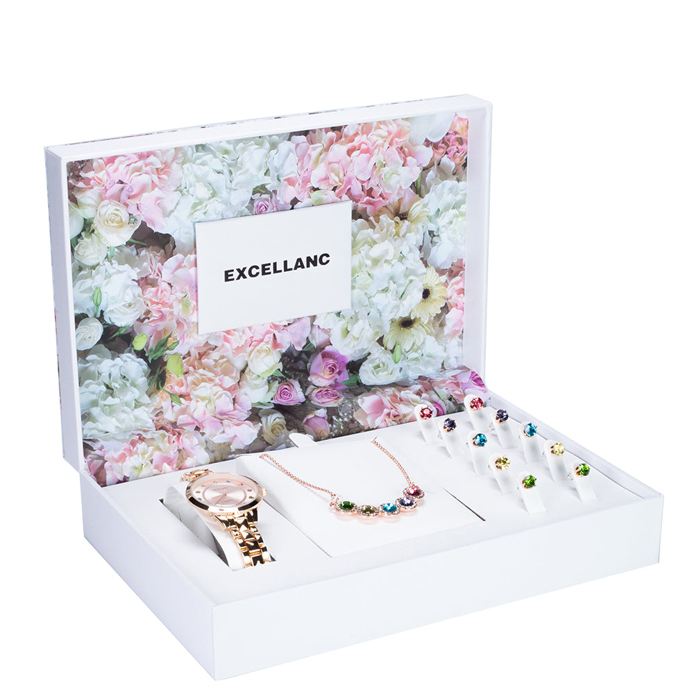 Zliatina Sada s Viacfarebným Emporia® Krištáľom