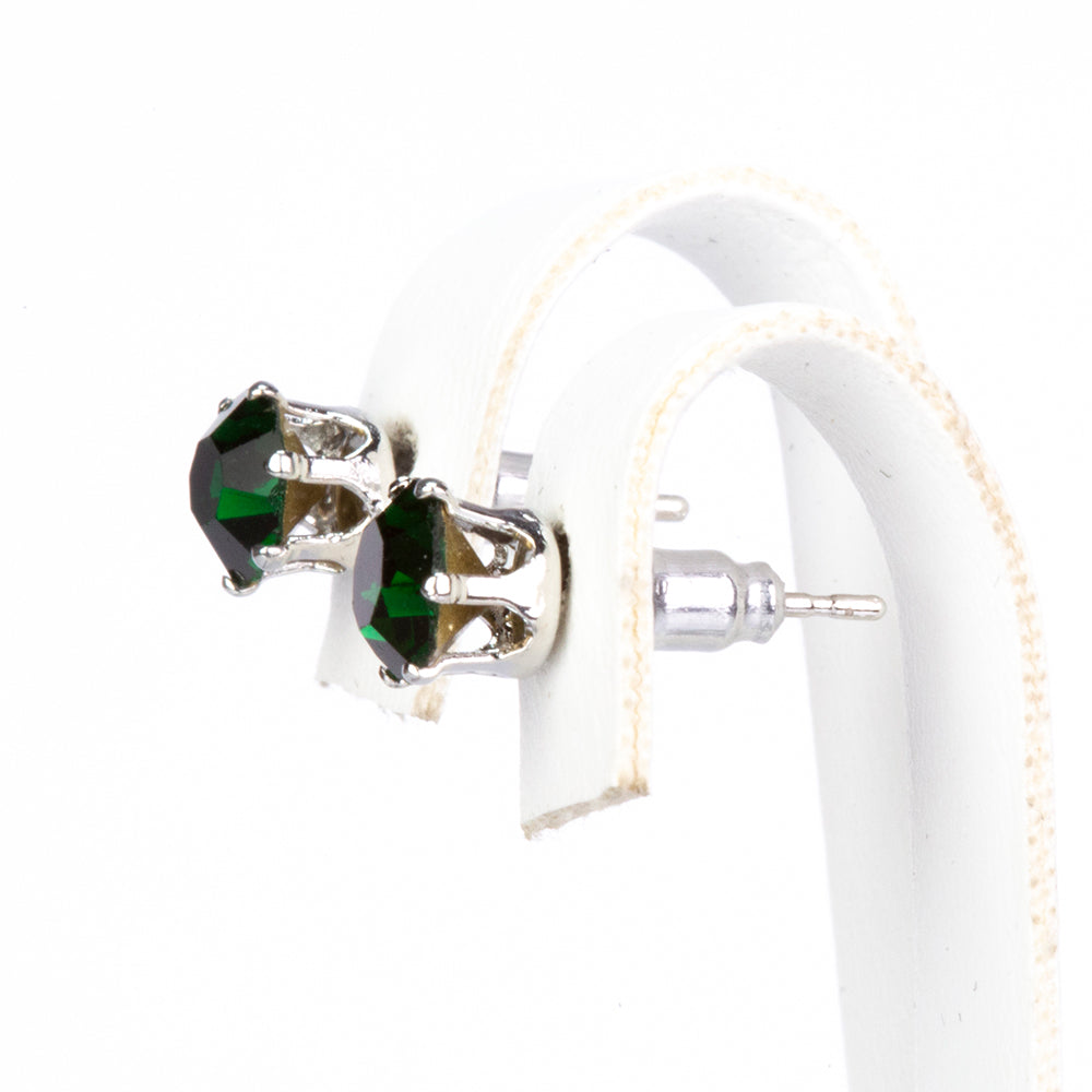 Pozlátené Zliatinové Sada s Červeným Emporia® Krištáľom a so Zeleným Emporia® Krištáľom ( Náušnice )