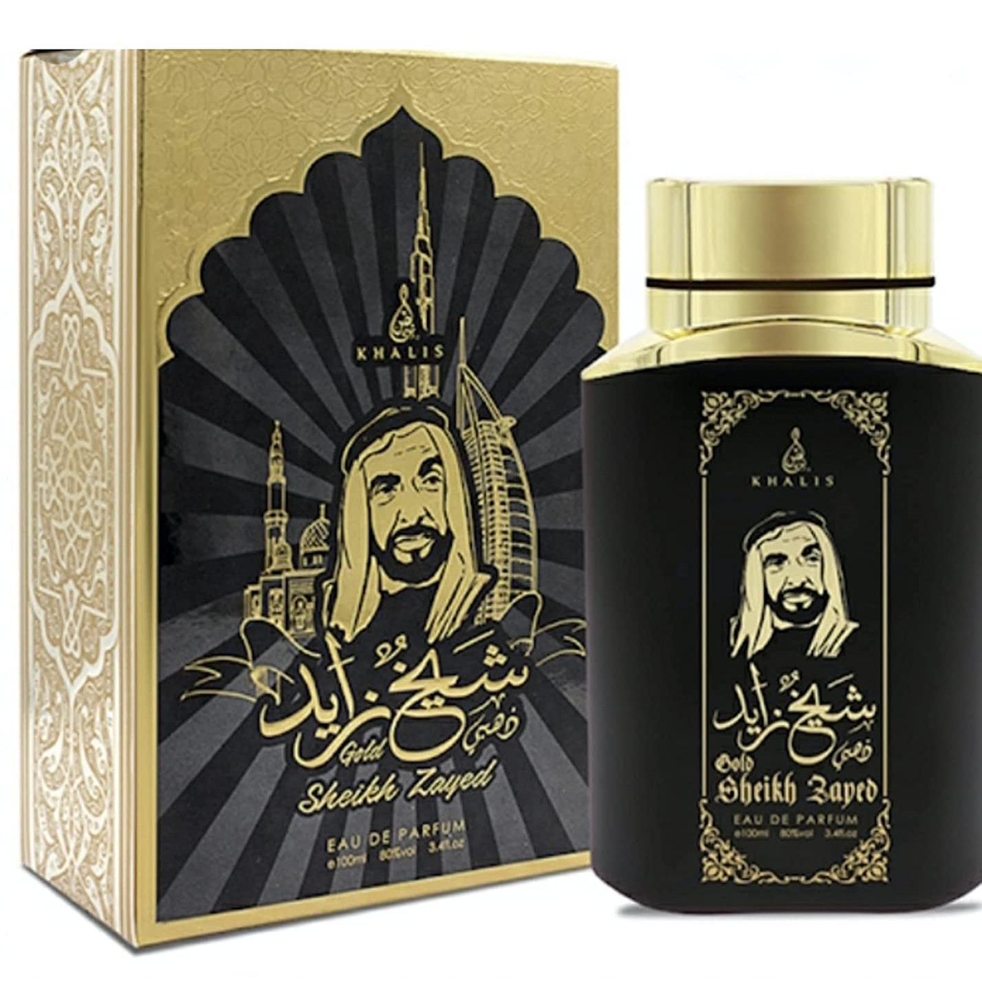 100 ml Eau de Perfume SHEIKH ZAYED GOLD Korenistá Drevitá Vôňa pre Mužov