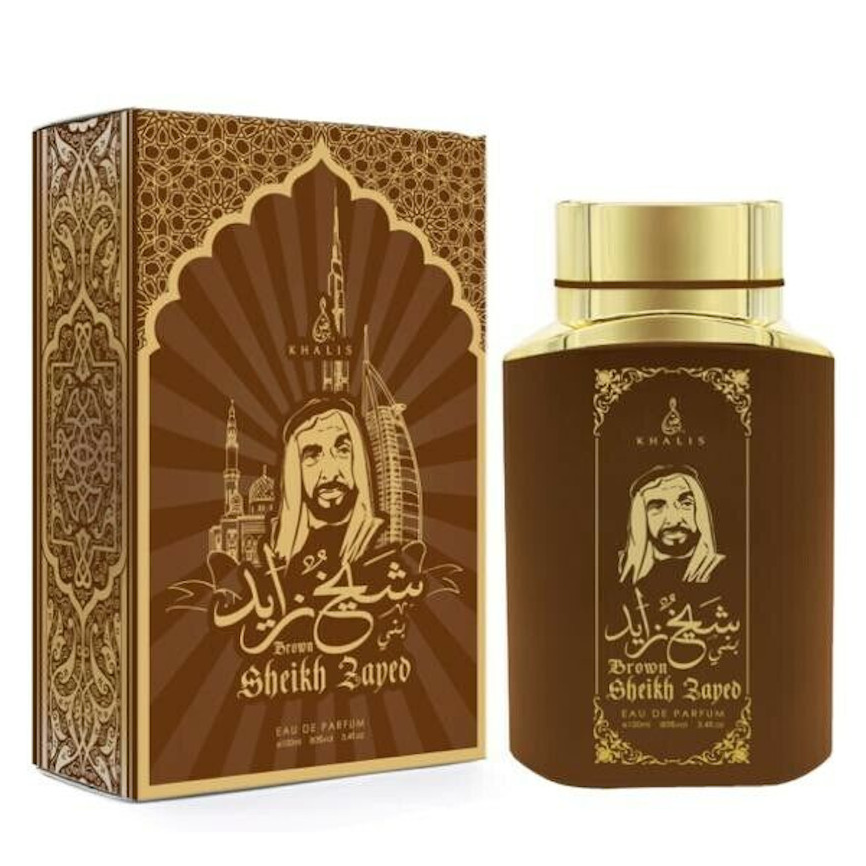 100 ml Eau de Perfume SHEIKH ZAYED BROWN Oudová a Vanilková vôňa pre Mužov