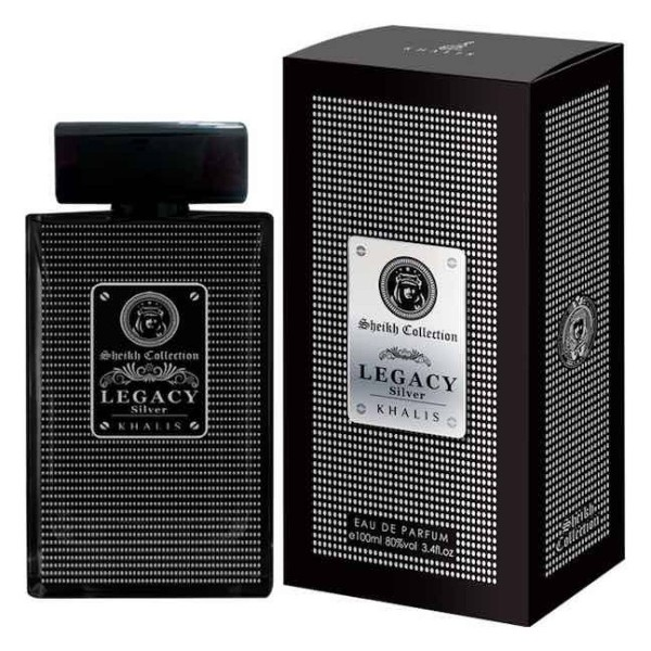 100 ml Eau de Perfume LEGACY SILVER Ovocná a Kožená Vôňa pre Mužov