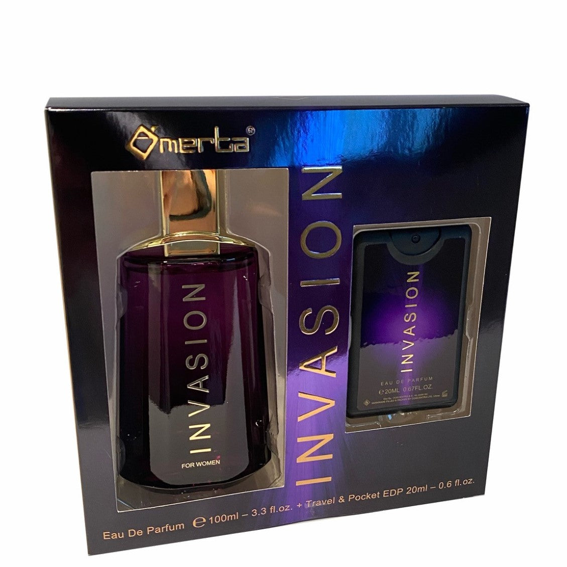 100 ml + 20 ml Eau de Perfume "INVASION" Kvetinová Vôňa pre Ženy