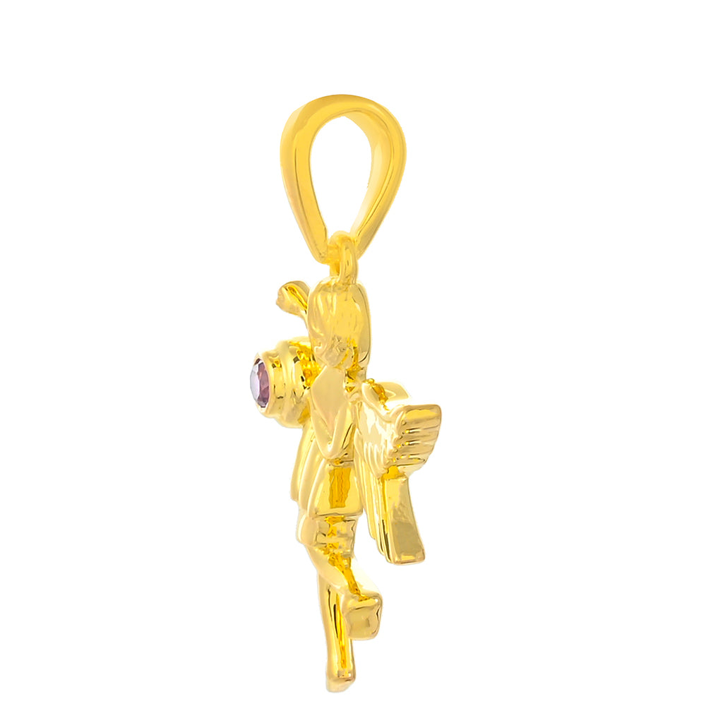 Pozlátený Strieborný Prívesok s Rhodolitovým Granátom