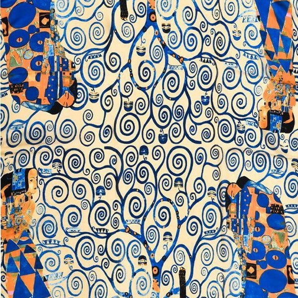 Šál-šatka zo 100% Pravého Hodvábu, 90 cm x 180 cm, Klimt - Strom života