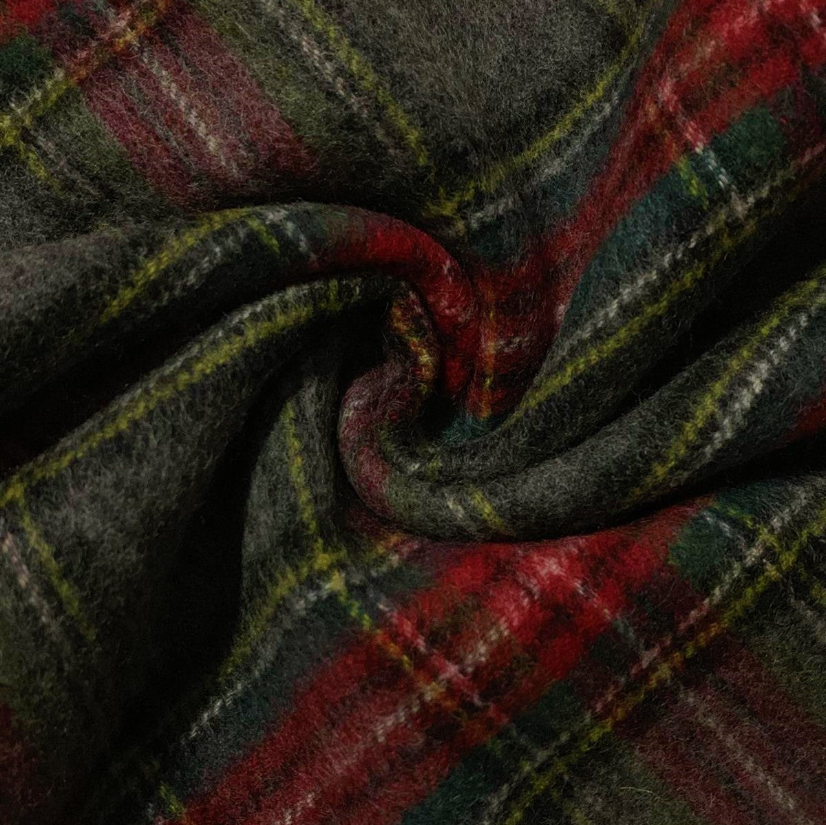 Šál zo 100% Pravé Vlny, 30 cm x 165 cm, Vínový a šedozelený vzor