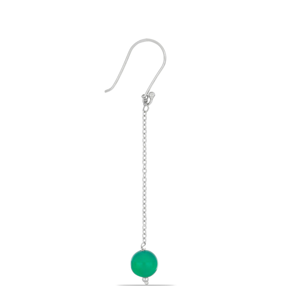 Strieborné Sada s so Zeleným Kremeňom zo Spruce Pine