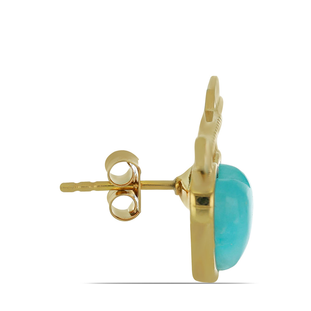 Pozlátené Strieborné Náušnice s so Smithsonite