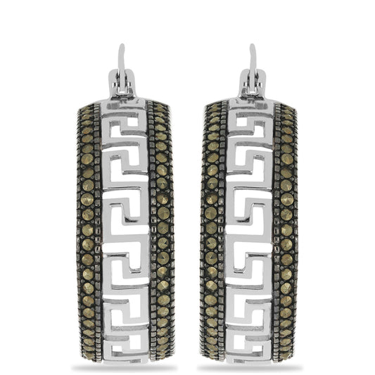 Strieborné Náušnice s Rakúskym Markasitom