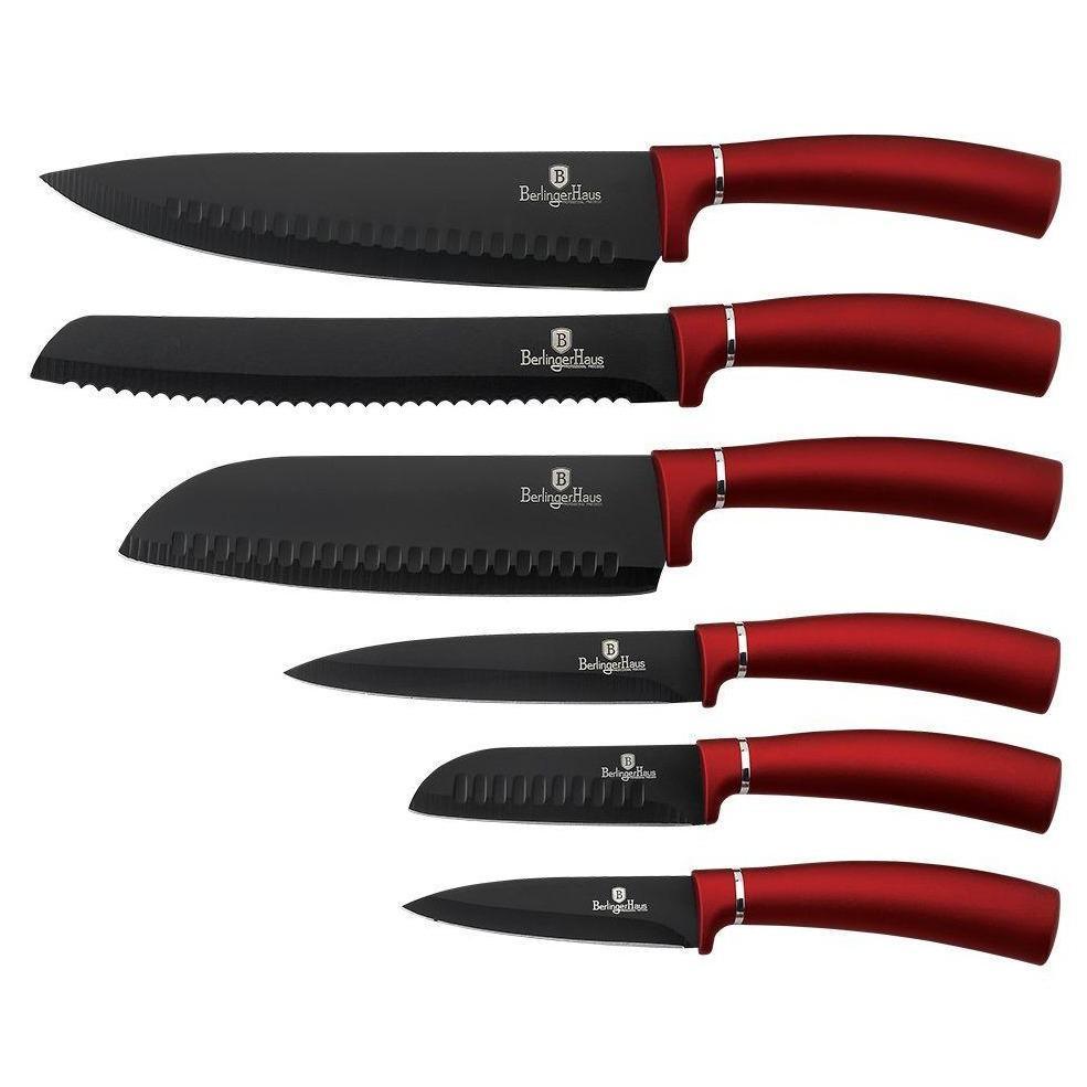 Berlinger Haus Metallic Line 6-dielna sada nožov s nepriľnavou vrstvou