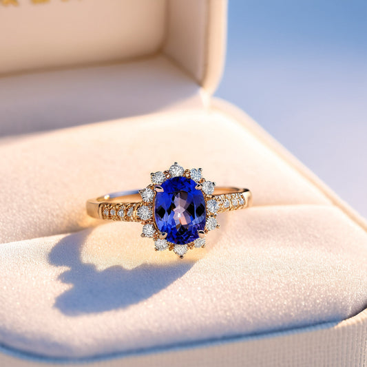 Tajomstvo tanzanitu: Najzvláštnejší drahokam znamení zverokruhu v strieborných a zlatých náušniciach