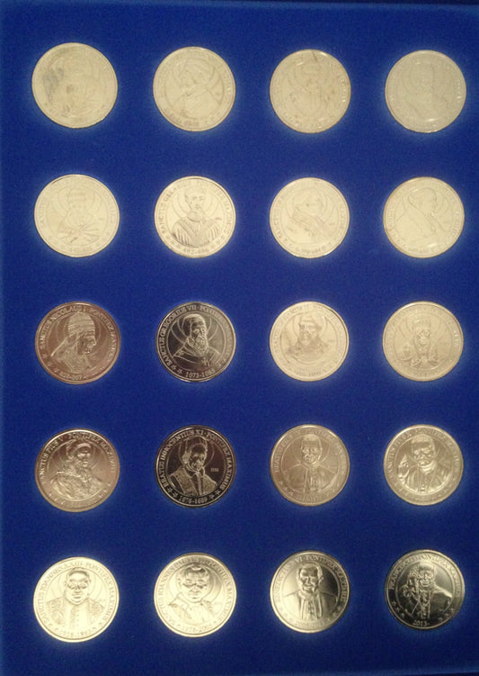 Exkluzívna a limitovaná kolekcia mincí najväčších pápežov a svätcov v histórii