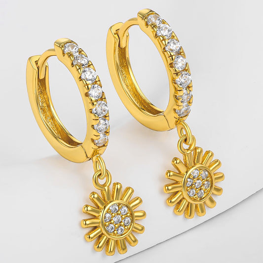 Pozlátené Zliatinové Náušnice